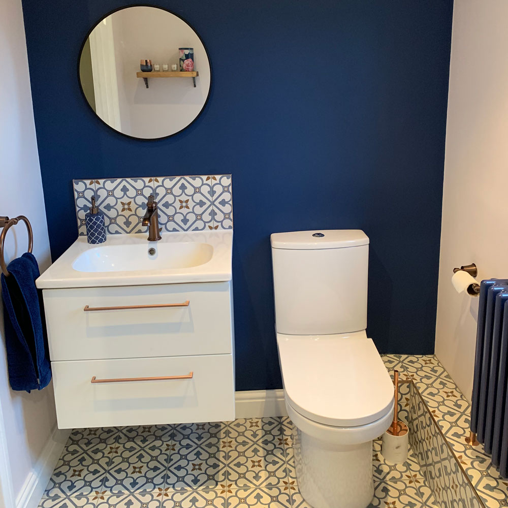 Bathroom ideas kids blue decor bold bathrooms tile cabinet interior bright color colorful go bath layout visit town country living