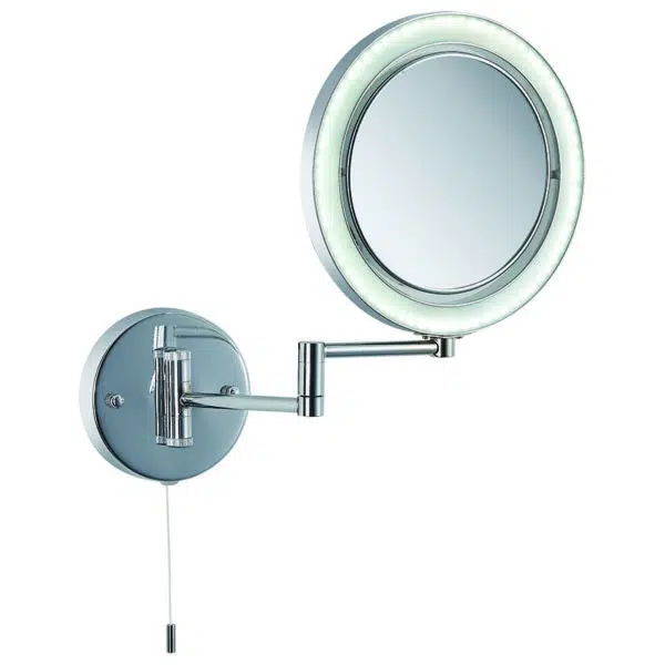 vanity mirror bathroom wall light - polished chrome - Stillorgan Decor