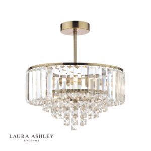 laura ashley vienna 3 light ceiling light - Stillorgan Decor