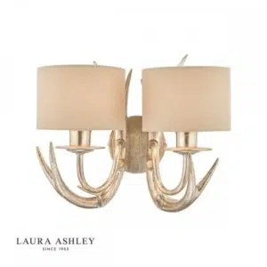 laura ashley mulroy antler wall light