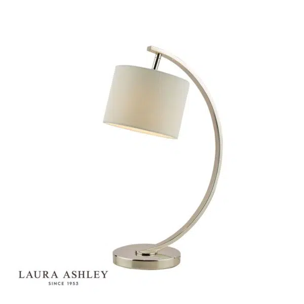 laura ashley noah curved chrome table lamp