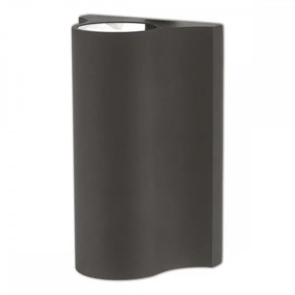 modern curved black outdoor wall light with speaker - Stillorgan Decor