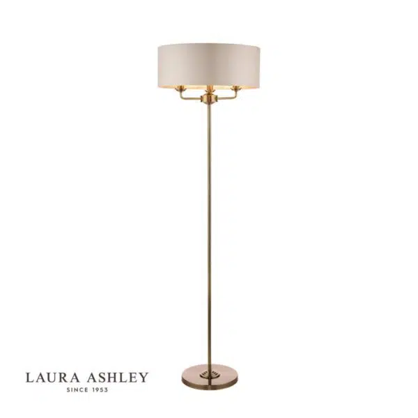 laura ashley sorrento floor lamp - antique brass