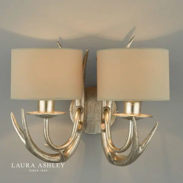 laura ashley mulroy antler wall light - Stillorgan Decor