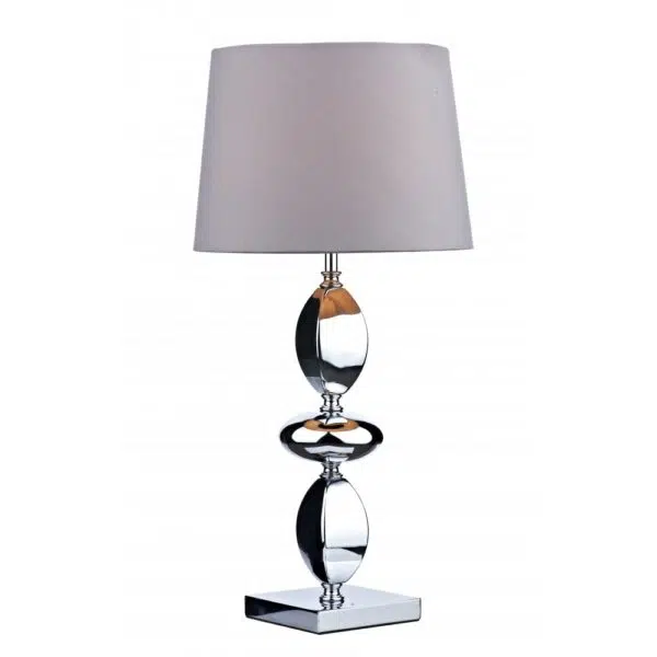 stylish polished chrome table lamp