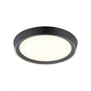 round elegant black led remote control ceiling light - Stillorgan Decor