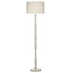 tradition style putty and cream floor lamp