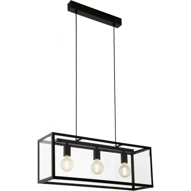 framed glass 3 light ceiling pendant 1 framed glass 3 light ceiling pendant - Stillorgan Decor