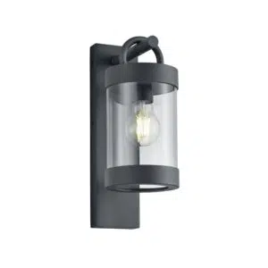 modern hanging lantern wall light black - Stillorgan Decor