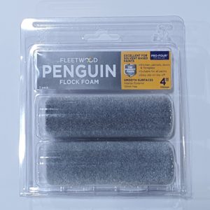 2pk 4" penguin flocked foam roller sleeves - Stillorgan Decor
