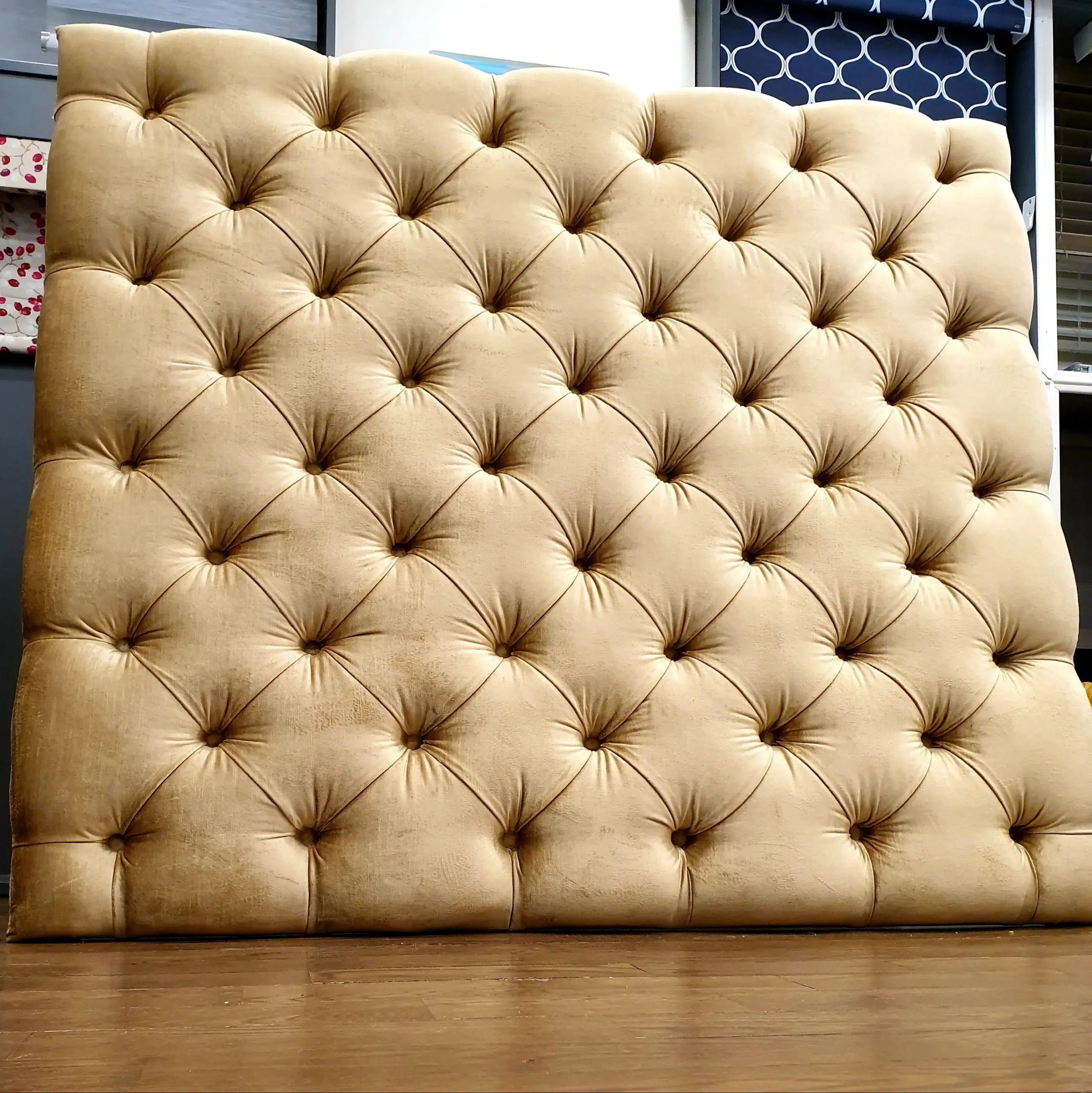 Custom deals tufted headboard