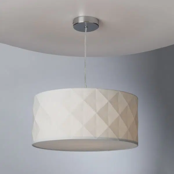 easyfit textured white ceiling pendant shade - Stillorgan Decor