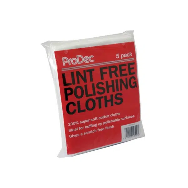 lint free polishing 5pk - Stillorgan Decor