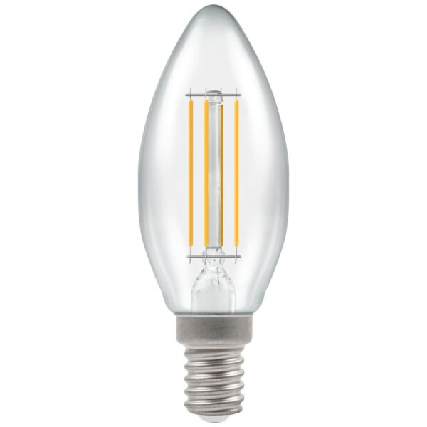LED Candle Filament Clear Dimmable 5W 2700K SES-E14 - Stillorgan Decor