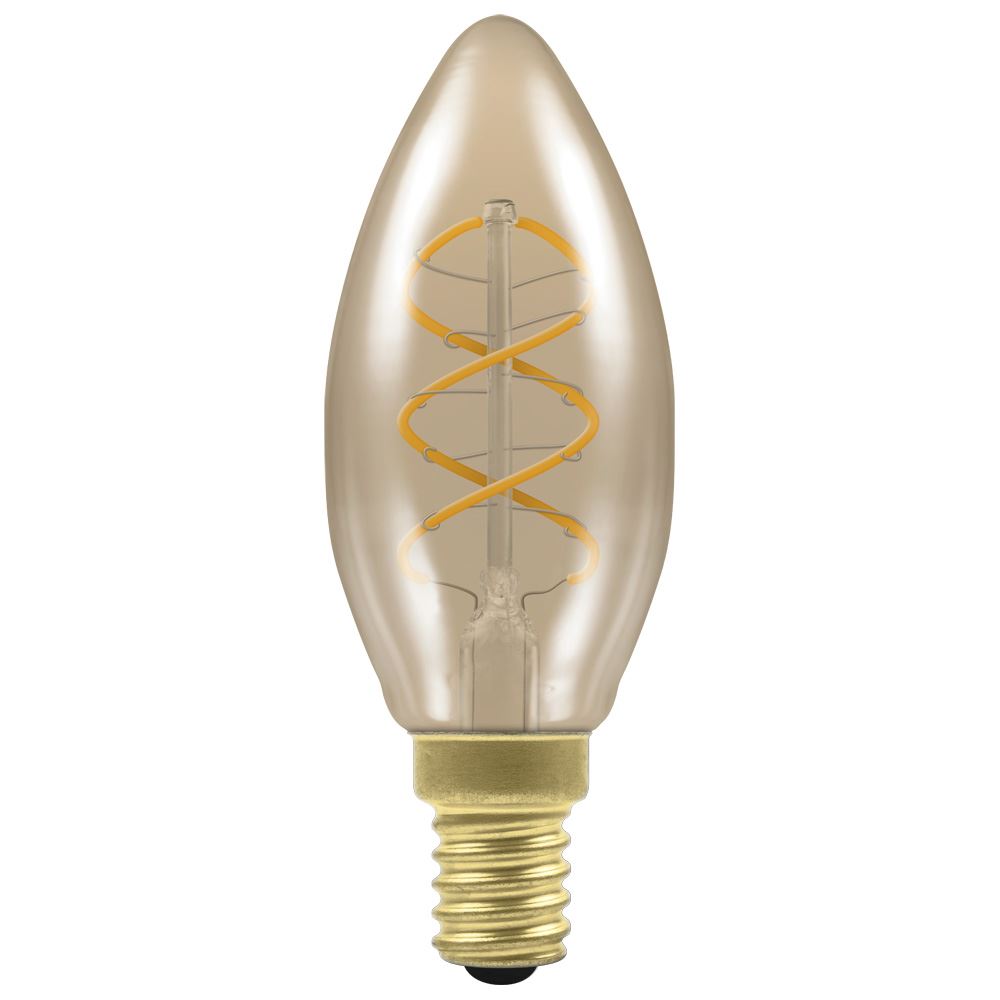 patologisk Fantastisk Skinne LED Candle Spiral Filament Antique Dimmable 3.5W 2200K SES-E14 - Stillorgan  Decor
