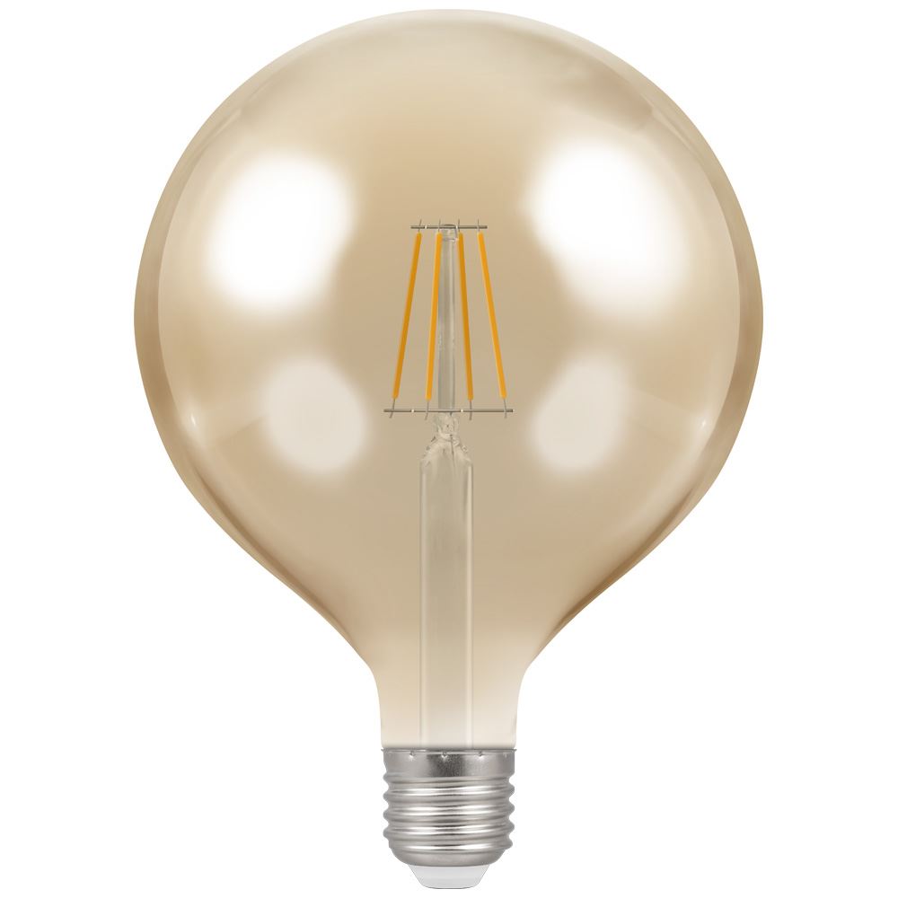 Ampoule LED G125 à filament antique, dimmable, 7.5 W, 2200 K, culot E27, 1 pièce Ampoule LED G125 à filament antique, dimmable, 7.5W 2200K ES-E27 - Stillorgan Decor