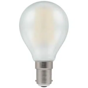 LED Round Filament Pearl Dimmable 5W 2700K SBC-B15d - Stillorgan Decor