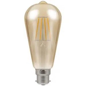 LED ST64 Filament Antique Dimmable 7.5W 2200K BC-B22d - Stillorgan Decor