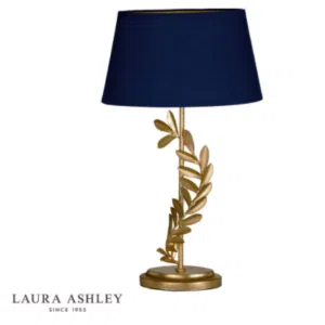 laura ashley archer leaf gold table lamp