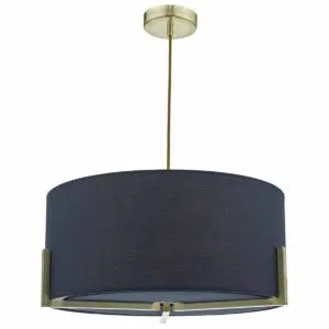elegant modern shaded pendant ceiling navy - Stillorgan Decor