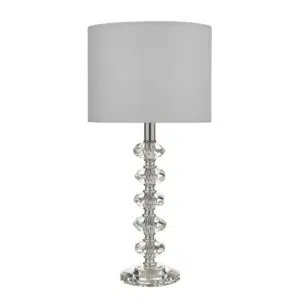 crystal and chrome stylish table lamp