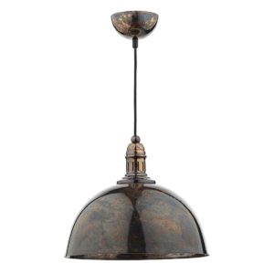 mottled bronze dome pendant light - Stillorgan Decor