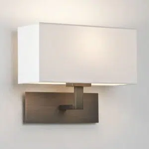 sophisticated shaded wall light - bronze
