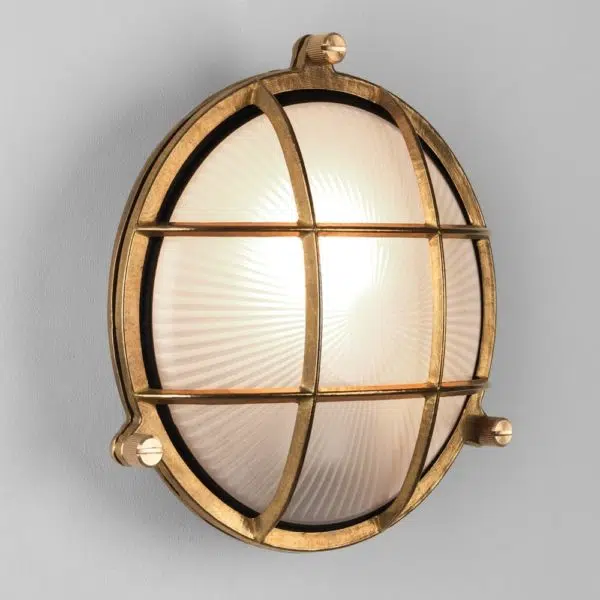 classical round gold cage wall light - Stillorgan Decor