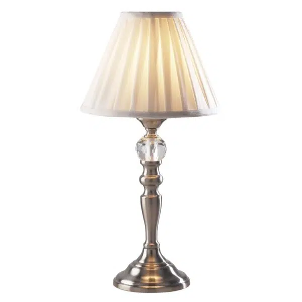 elegant pleated shade table lamp