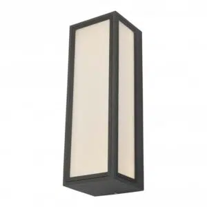 modern frosted glass rectangualr wall light - Stillorgan Decor