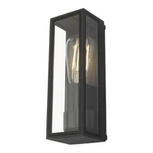 modern stylish single rectangular wall light black - Stillorgan Decor