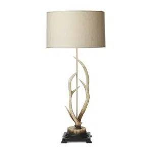 bespoke elegant antler table lamp large