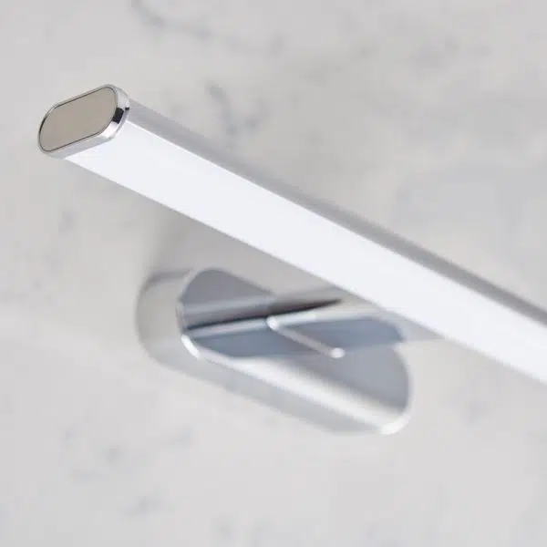 designer over mirror led bathroom wall light with opal diffuser - Stillorgan Decor