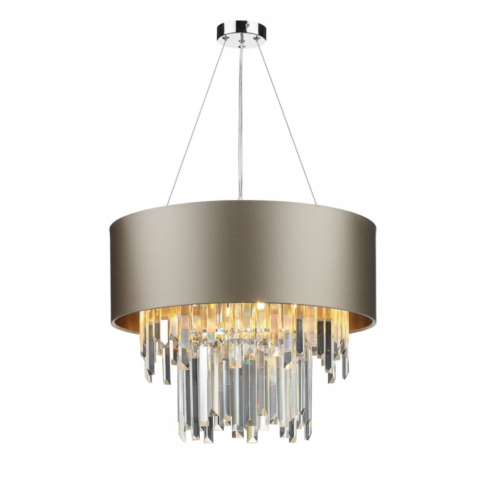 bespoke modern shaded crystal pendant - Stillorgan Decor
