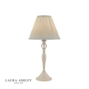 laura ashely ellis elegant table lamp dove grey