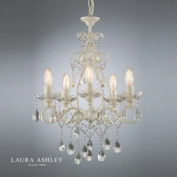 laura ashley shamley 5 light chandelier - Stillorgan Decor