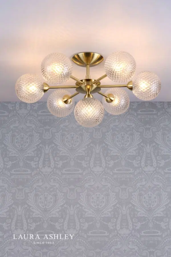 laura ashley atherton 7 light ceiling light - Stillorgan Decor