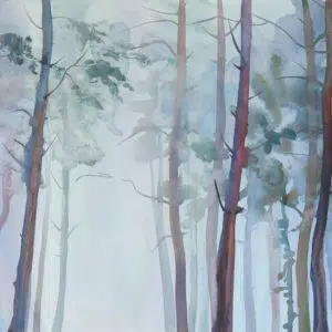aquarelle forest mural - Stillorgan Decor
