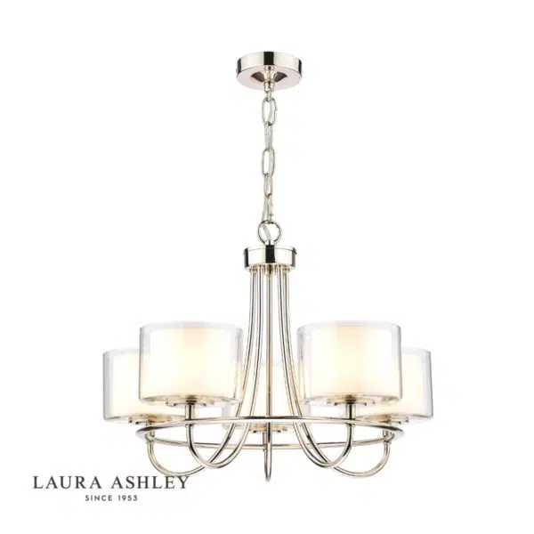 laura ashley southwell 5 light chandelier - Stillorgan Decor