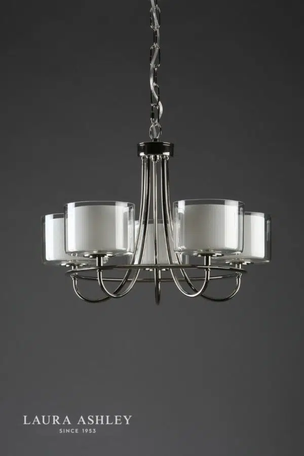 laura ashley southwell 5 light chandelier - Stillorgan Decor