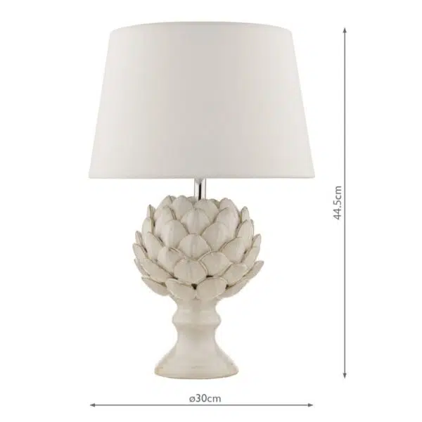 laura ashley artichoke ceramic table lamp - Stillorgan Decor