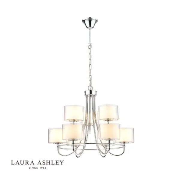 laura ashley southwell 9 light chandelier - Stillorgan Decor