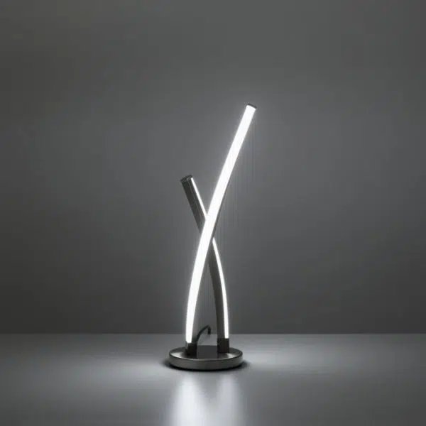 curved led colour change remote controlled table lamp - Stillorgan Decor