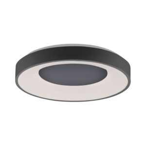 modern dual circle remote control flush light grey - Stillorgan Decor