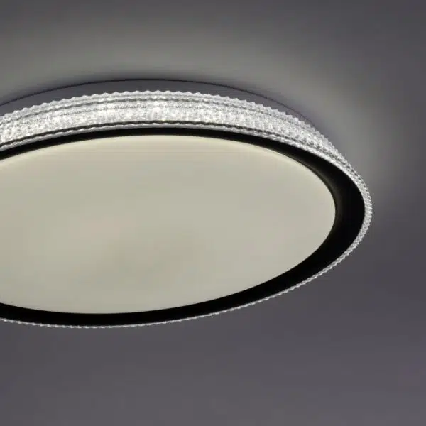 modern outer crystal remote ceiling light - Stillorgan Decor