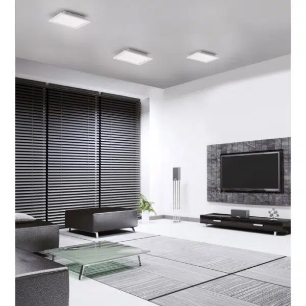 modern square panel remote cololur change ceiling light - Stillorgan Decor