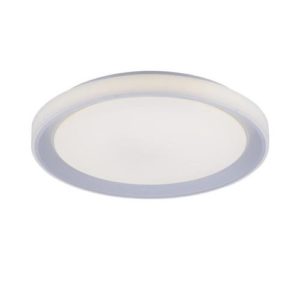 modern inner outer ring remote control flush ceiling light white - Stillorgan Decor