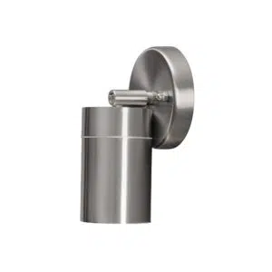 modern smart adjustable outdoor spotlight black silver - Stillorgan Decor