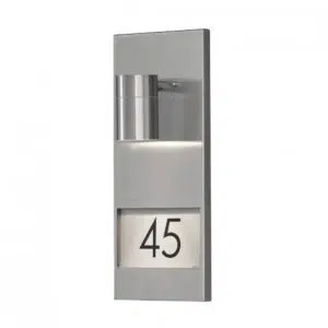 modern house number spotlight silver - Stillorgan Decor