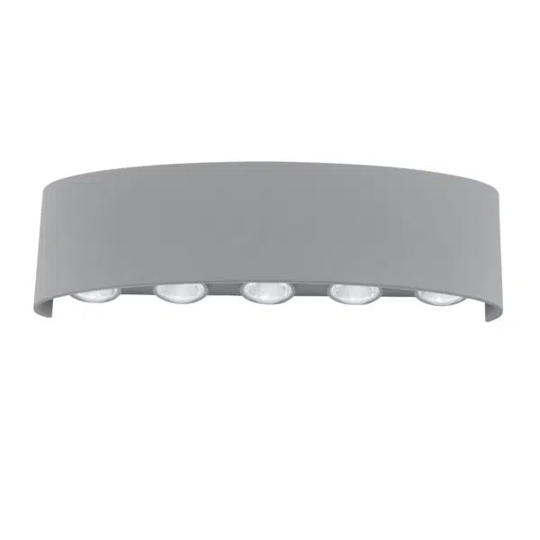 up and down 10 head led wall light - light grey - Stillorgan Decor